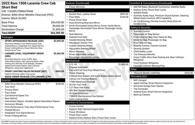 ram ram 1500 pickup 2022 1C6SRFJT8NN470448 image ram ram 1500 pickup 2022 1C6SRFJT8NN470448 image